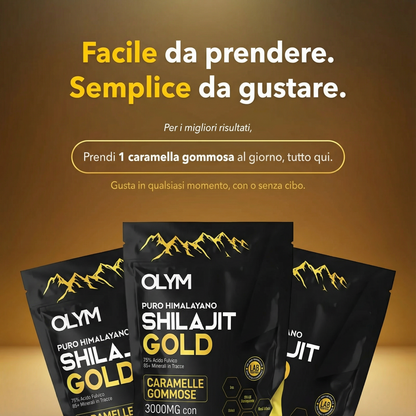 OLYM™ Pure Shilajit Gummies – Ora con supporto 6-in-1